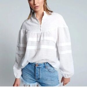 Free People X One Teaspoon Embroidered Blouse NWT